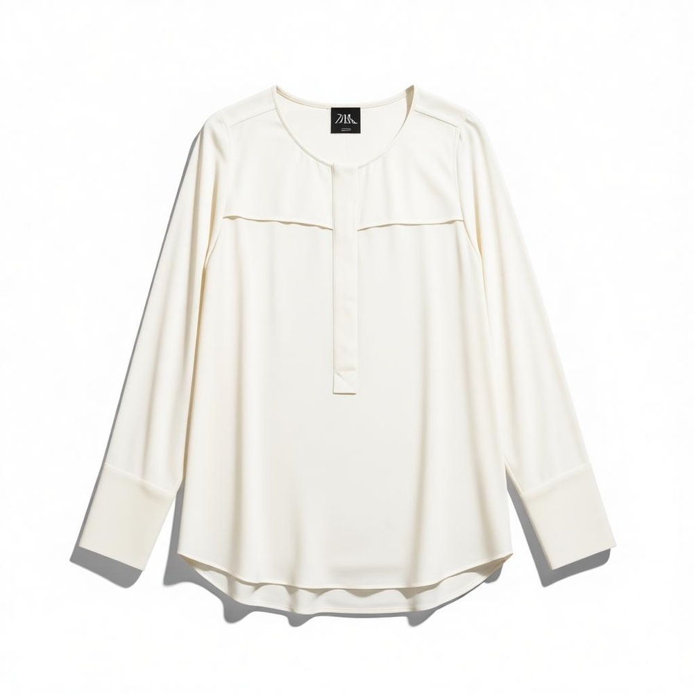 J. Crew Ivory White Long Sleeve Blouse Size 4